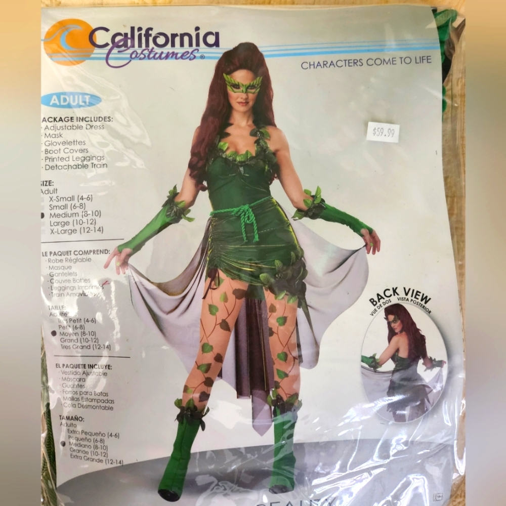 Poison Ivy Halloween Costume. Brand New Never Worn